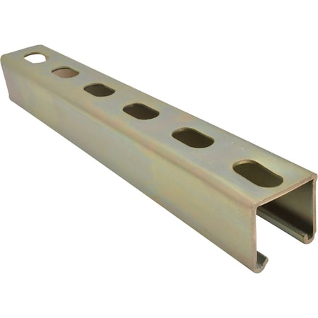 4 ft. 12 Ga. Gold Galvanized Electroplated Zinc Strut Channel