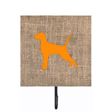 Carolines Treasures Pointer Burlap And Orange Leash Or Key Holder BB1105-BL-OR-SH4
