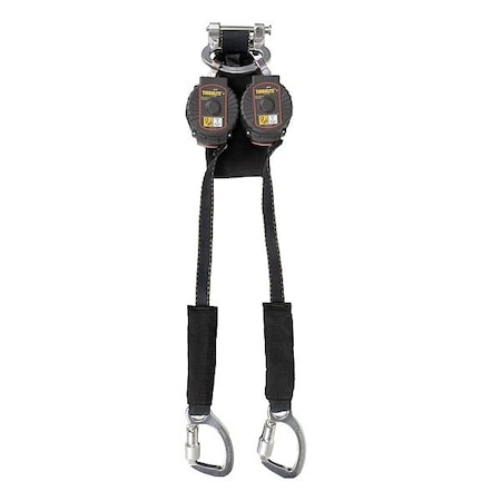 Honeywell Miller TurboLite+ Arc Flash Self-Retracting Lifeline, Quick-Connect, Aluminum, 2 Leg(s) MTL-OAF2-63/6FT