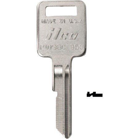 Ilco GM Nickel Plated Automotive Key B50 / P1098C, 10PK IAL3281706B