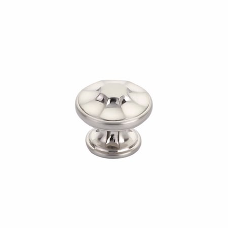 Schaub 1-3/8in Empire Cabinet Knob Brushed Nickel Finish 876-BN