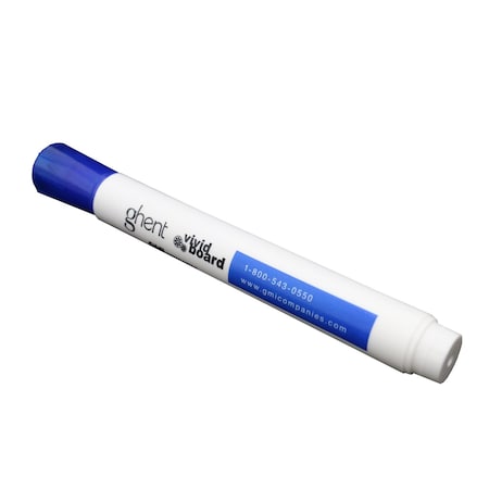 Ghent Marker, Blue, Chisel Point Tip, 4 PK M4-BE