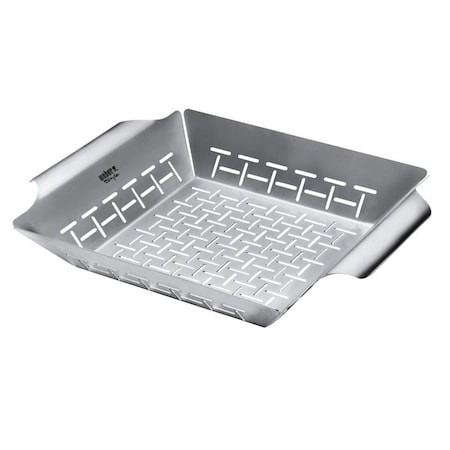Weber Deluxe Grilling Basket, 138 in L, 118 in W, Stainless Steel 6434