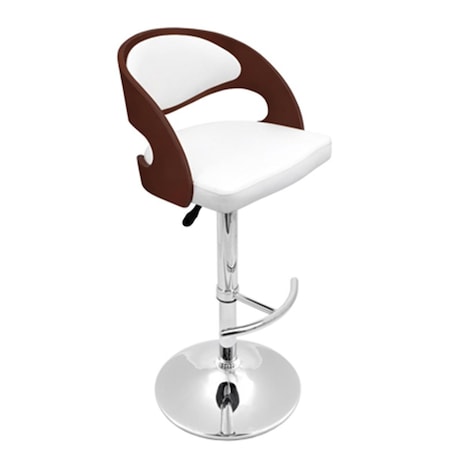 Lumisource BS-JY-PN CH-W Pino Bar Stool - Cherry plus White BS-JY-PN CH+W