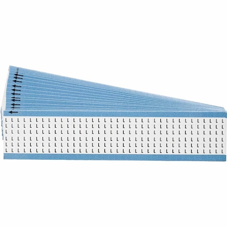 Brady Alphabetical Vinyl Cloth Upper Case Wire Marking Cards, Pack of 25 Cards, 25PK WM-L-PK