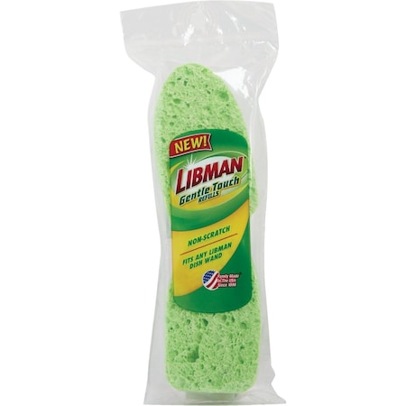 Libman Natural Cellulose Soap Dispensing Brush Refill, 2PK 1131