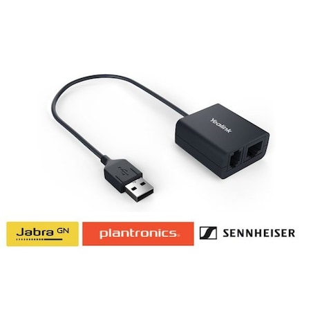 Yealink IP Phone Headset Adapt Adapter, Supports SIP-T53, T53W, T54W, T57W, VP59, T46S, T48S, T42S EHS40