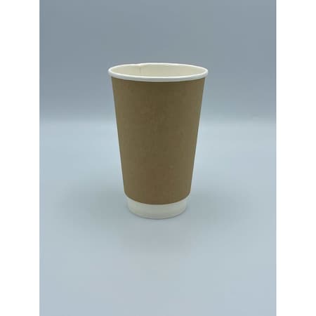 Empress Double Wall Paper Hot Cup 16 oz Kraft, 500PK EHCDW16-K