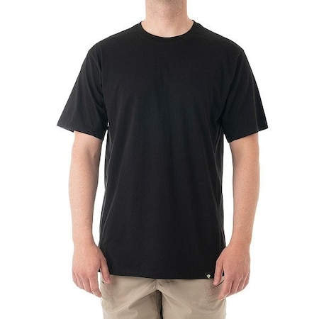 First Tactical TACTIX COTTON T-SHIRT SHORT SLEEVE, 100% Cotton, Pullover, 0 Pocket(s), Black, 3XL 112501