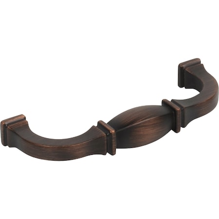 Hardware Resources Jeffrey Alexander Audrey 4-1/4'' Overall Length Oil Rubbed Bronze Cabinet Pull 278-96DBAC