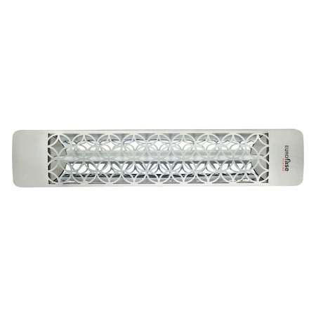 Eurofase 304 SS 39in Single Element 2500W 208V Heater, Stainless Steel, Clover Decor Plate EF25208S2