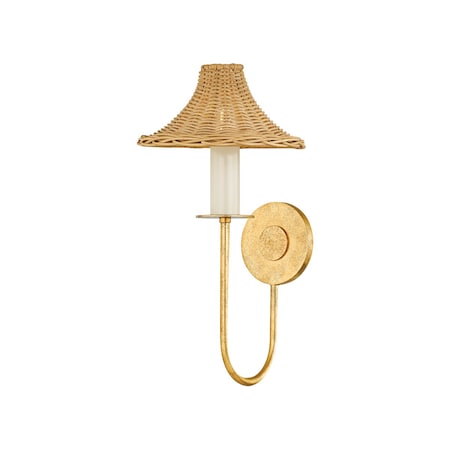 Mitzi Twila 1 Light Wall Sconce 8.5 In. Vintage Gold Leaf H868101-VGL