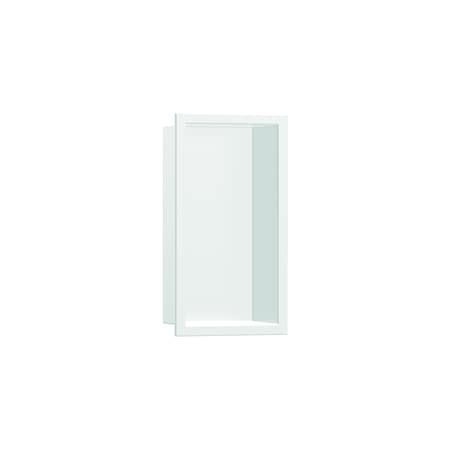 Hansgrohe XtraStoris Original Wall Niche with Integrated Frame 12"x 6"x 4" in Matte White 56057700