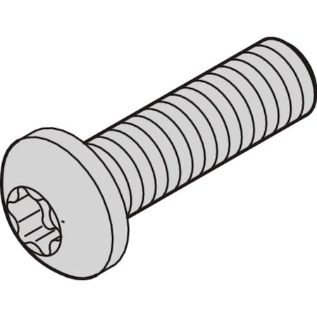 Nvent Schroff Pan Head Screw, Torx, Steel Zinc Plated, Self-Securing Thread, M2.5 x 6mm 24560-159