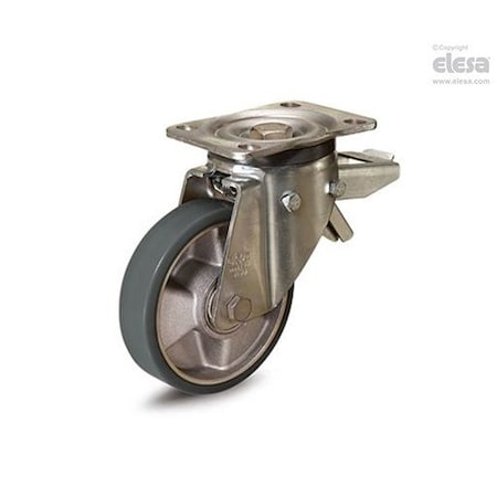 Elesa 451751-ESD Medium-heavy duty castors ESD Mould-on polyurethane coating plate bracket, wit 451751-ESD