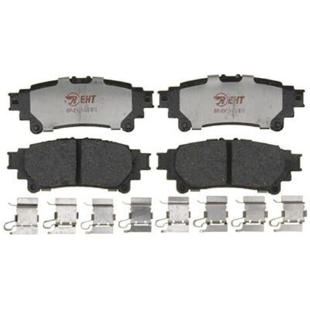 R/M Brakes RM Brakes EHT1391H Ceramic Brake Pad Set With Hardware R53-EHT1391H