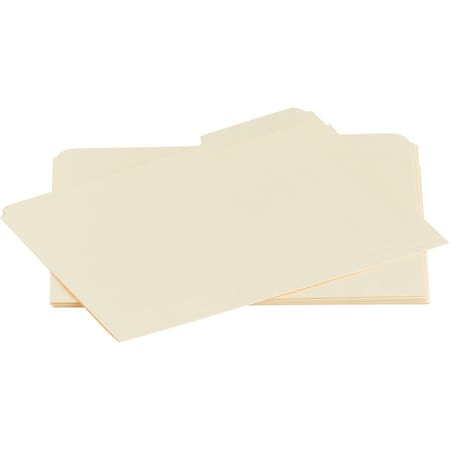 Staples 1/3 Cut Letter Size Manila File Folder, 100PK TR56678