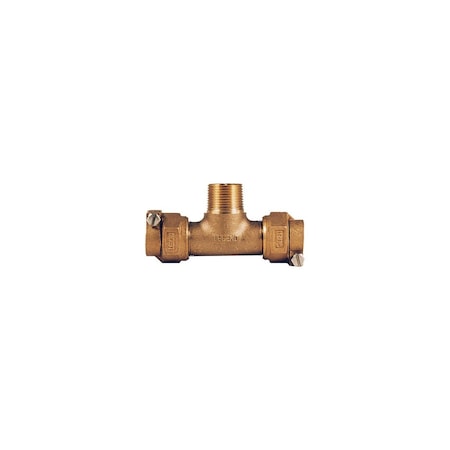 Legend Valve T-4440NL Series Pipe Tee, 3/4 in, Pack Joint x MNPT, Bronze, 100 psi Pressure 313-384NL
