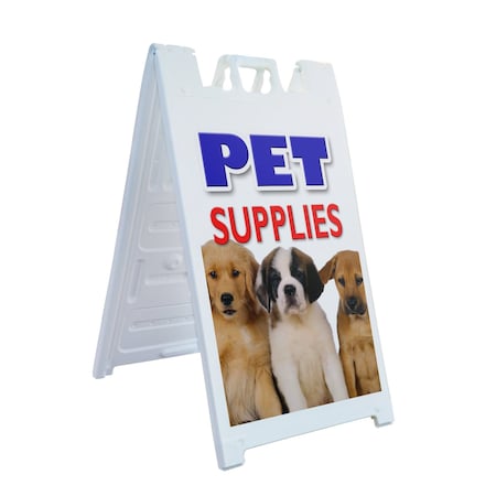 Signmission Pet Supplies, A-Frame & 2 Decals Installed, Heavy-Duty Plastic Frame SBHD-D-2436-Pet Supplies