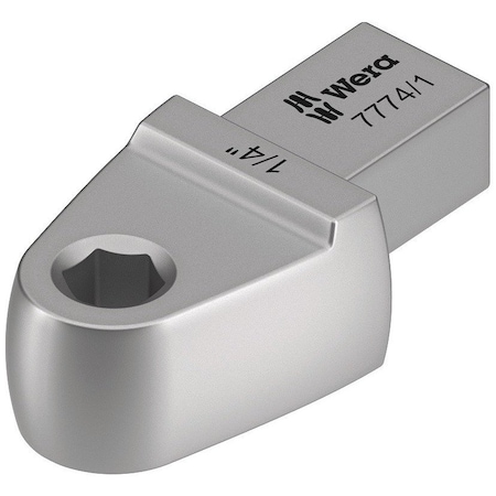 Wera 7774/1 Bit adapter insert, 1/4 in, 9x12 mm, 9x12 x 1/4 in x 42 mm 5078640001