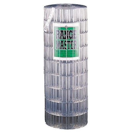 Rangemaster Welded Utility Fence, 50 ft L, 60 in H, 2 x 4 in Mesh, 14 Gauge, Galvanized 7754