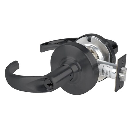 Schlage Grade 1 Entrance/Office Lock, Sparta Lever, Standard Cylinder, Matte Black Finish, Non-Handed ND50PD SPA 622