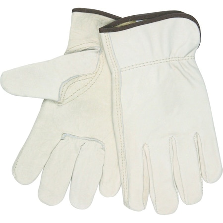Mcr Safety Leather Drivers Gloves, Beige, L 1 PR MCS3211L