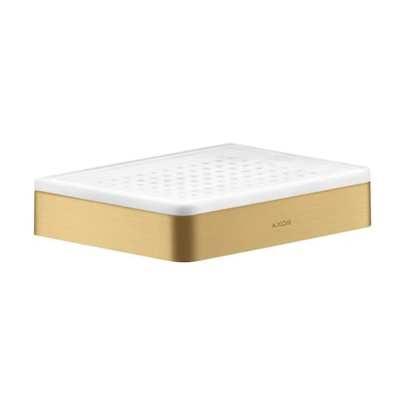 Axor Universal SoftSquare Soap Dish in Brushed Gold Optic 42803250