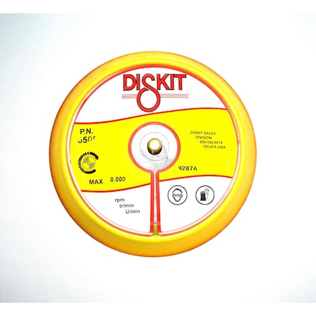 Diskit Diskit Abrasive Sanding Pad 05051: Firm, 5", canvas, 0 Hole, Slant Profile MADE IN USA 05051