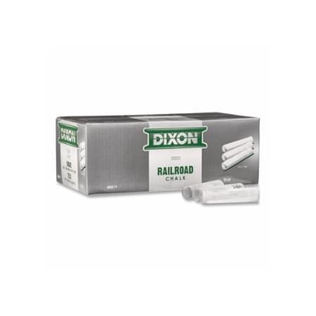Dixon Ticonderoga Railroad Chalk, 4 in, White, 72PK 464-88819