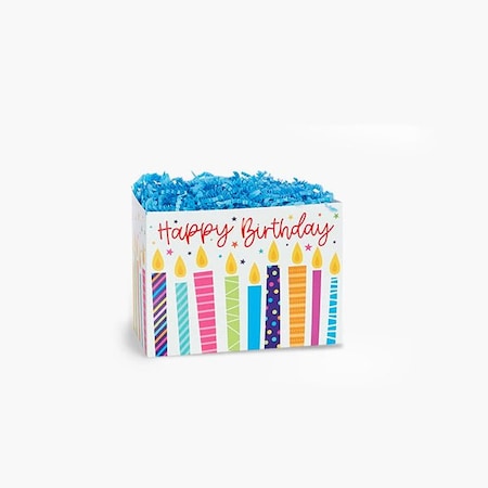 Nashville Wraps Candle Birthday Basket Box, Small 6.75x4x5, 6PK CBS