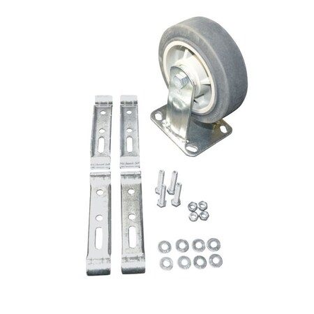 Flexpipe Caster Kit, Rigid, 500 lb Load Capac W-6PF-KIT