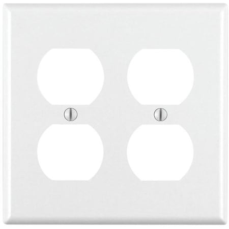 Leviton Receptacle Wallplate2Gwh 88016-000