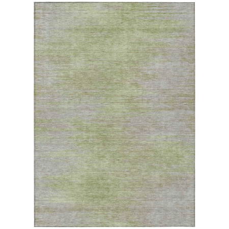 Homeroots 9' X 12' Sage And Artichoke Green Abstract Washable Indoor Outdoor Area Rug 587228