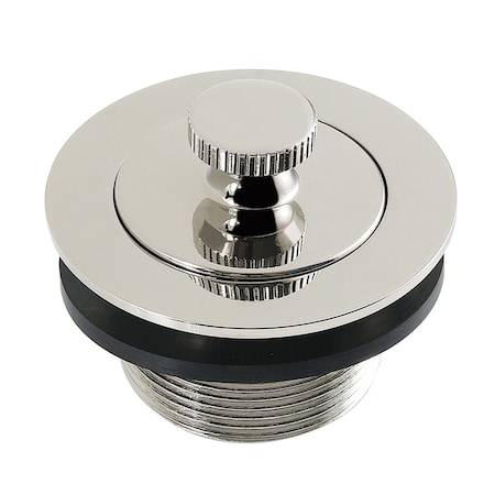 Kingston Brass 1-1/2-Inch Brass Lift & Lock Bathtub Drain, Polished Nickel DLT2086
