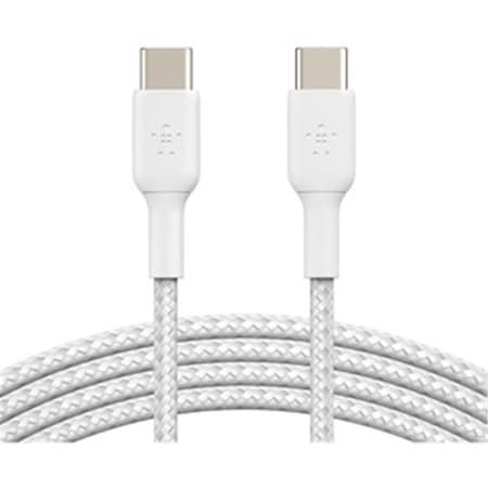 Fasttrack BOOSTCHARGE Braided USB-C to USB-C Cable - 3.28 ft. - White FA3446874