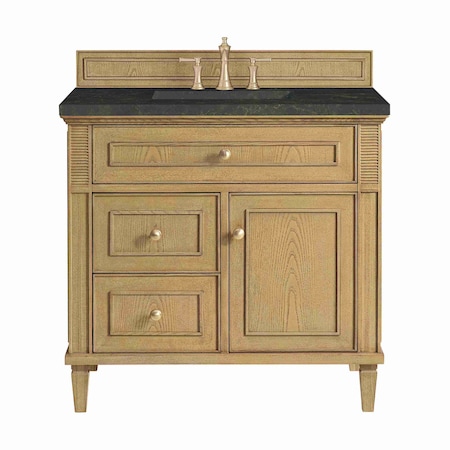 James Martin Vanities Lorelai 36" Single Vanity, Light Natural Oak, w/ 3 CM Phantome Eclos Top 424-V36-LNO-3PHT