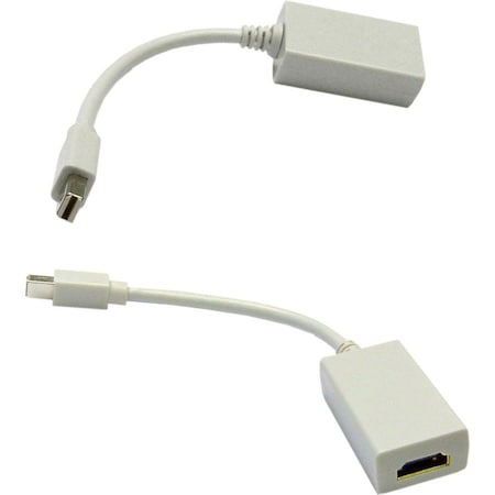 Cable Wholesale Mini DisplayPort to HDMI Passive Adapter Cable, Mini DisplayPort (MiniDP/mDP) Male to HDMI 30H1-63000