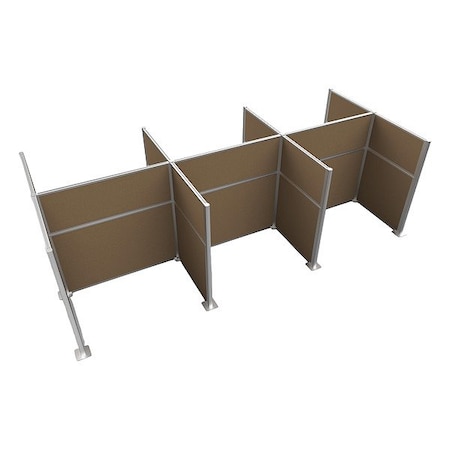 Versare Cubicle Kit, Latte, 72 in H HPK-6P4-S-BRN