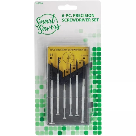 Smart Savers Precision Screwdriver Set, 6-Piece AA028(S/C)