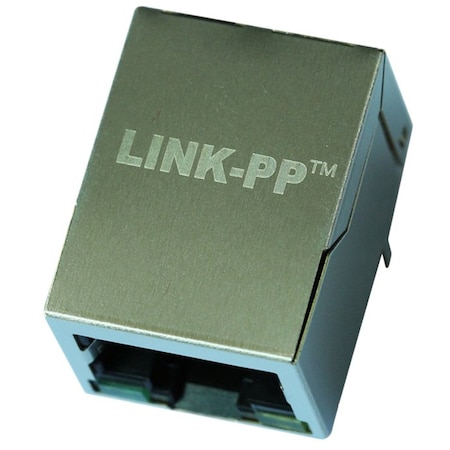 Link-Pp 1x1 Port RJ45 Female Connector with 10/100 Base-T Integrated Magnetics LPJ4011BBNL