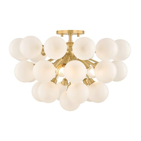 Mitzi 3 Light Antoneta Semi Flush Aged Brass H1087603-AGB