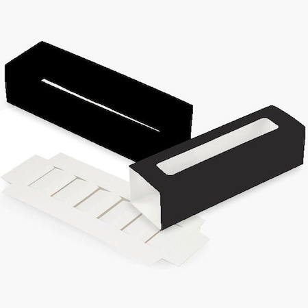Nashville Wraps Black Macaron Cookie Box Set, 8.25x2.5x2, 10PK MCSBKM