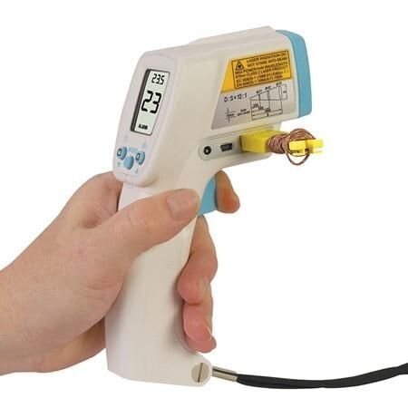 Omega Infrared Thermometer with USB Interface, Type K, 150 degC to 1350 degC, (0.2 % Reading +2 degC/4 de OS1327D