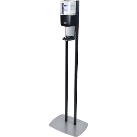 Purell ES8 Hand Sanitizer Floor Stand with Dispenser, 1,200 mL, 13.5 x 5 x 28.5, Graphite/Silver 7218-DS