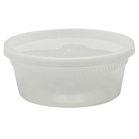 Empress Heavy Duty Deli Containers 8 oz, Clear, Combo Pack EHDC08C