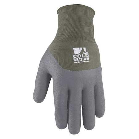 Wells Lamont Hydrahyde Women's Winter Work Gloves Gray/Green M 554GM
