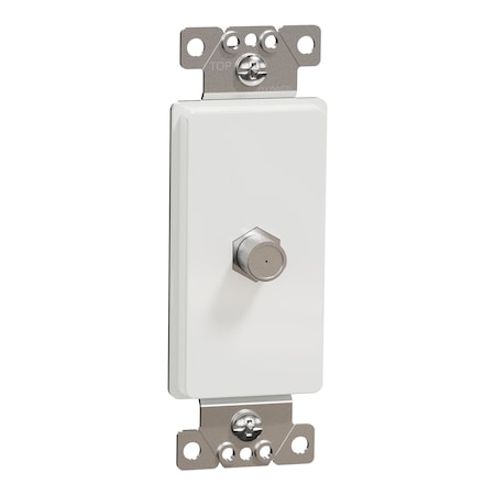 Square D Tv Socket, X Series, Catv, F Connector SQR87C01WH