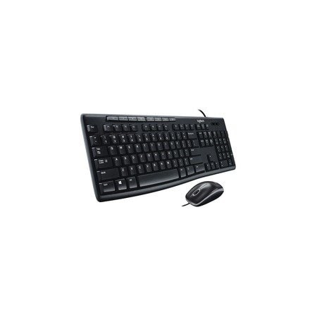 Logitech Wired Media Combo MK200, USB 2.0, Black 920-002714
