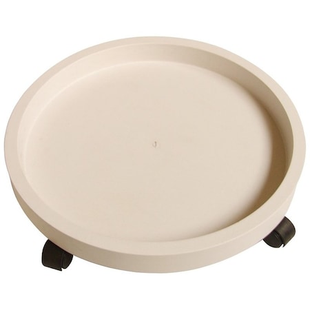 Landscapers Select Planter Dolly, 15 in OAL, 15 in OAW, 3 in OAH, 1 -Shelf, Plastic Shelf, White Shelf GF-3635